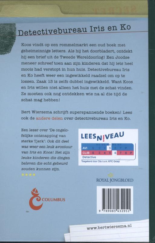 Achterkant van De ontdekking van de verborgen oorlogsbrief