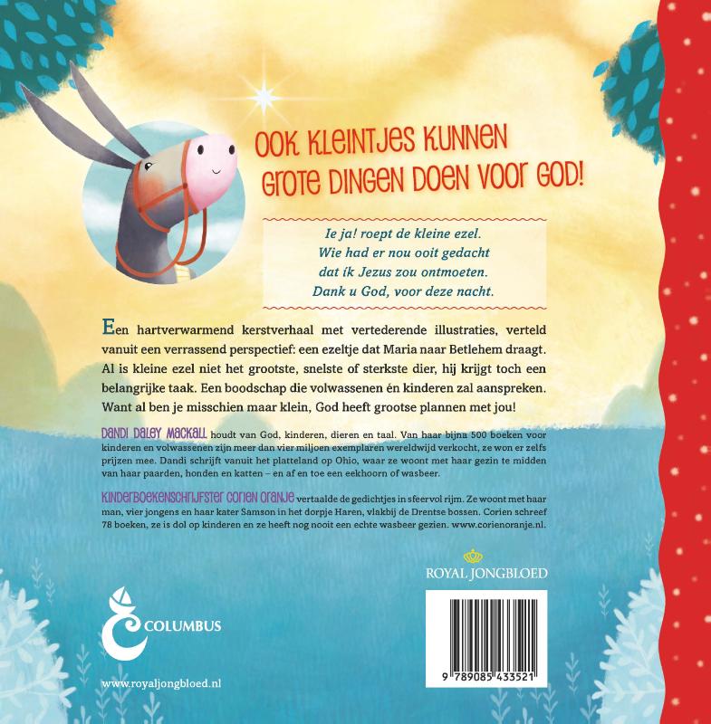 Achterkant van Lieve kleine ezel