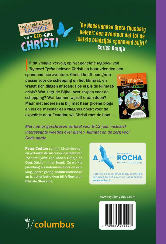 Achterkant van Het geheime dagboek van eco-girl Christi
