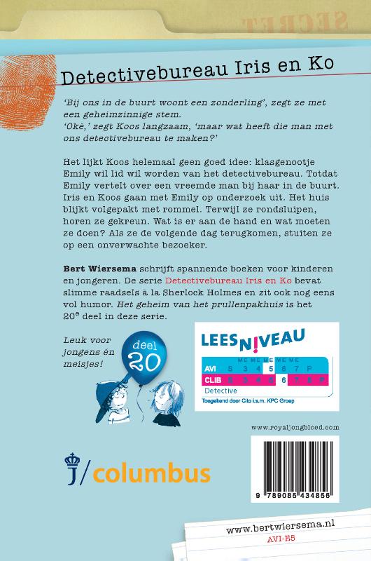 Achterkant van Het geheim van het prullenpakhuis