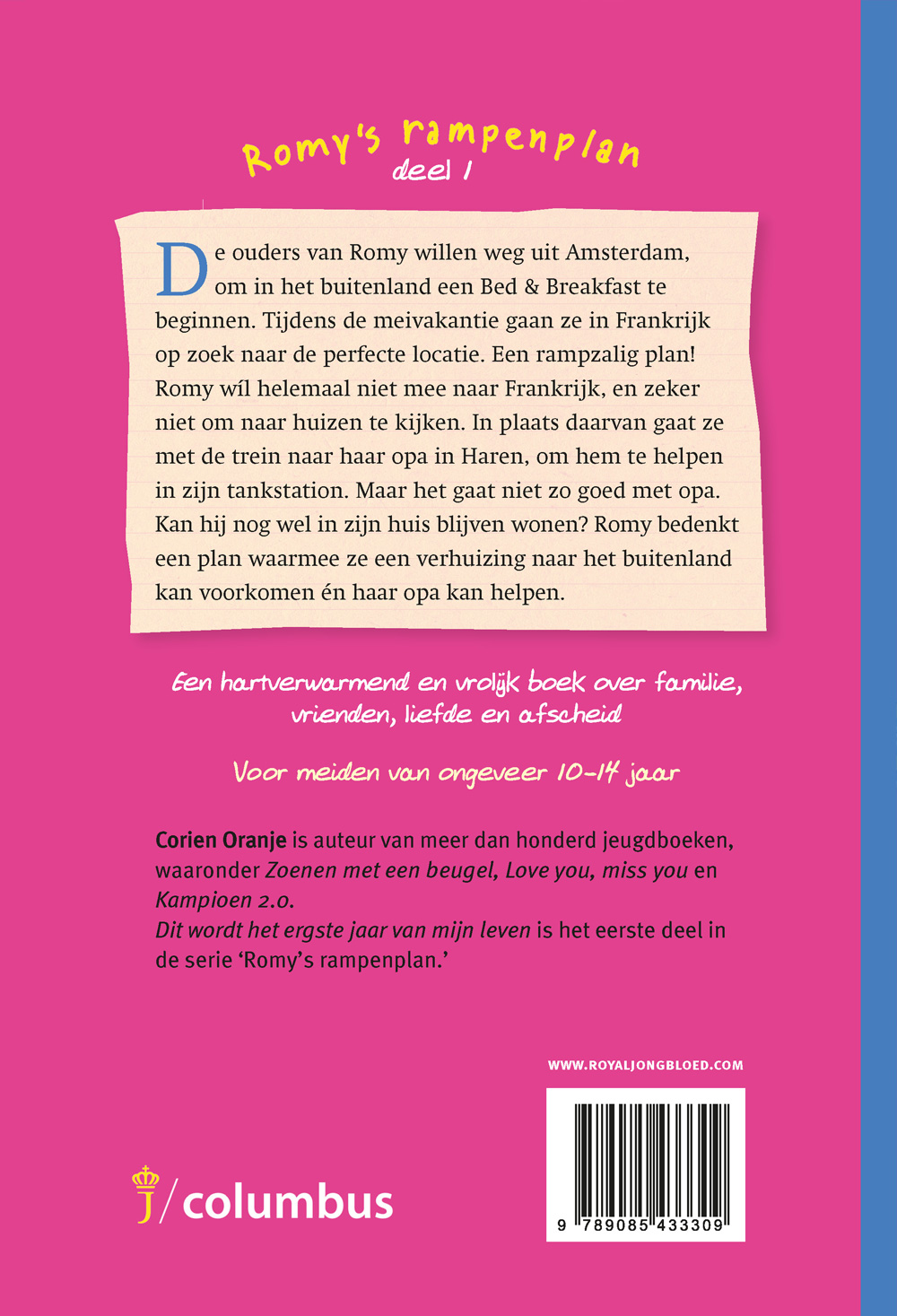 Achterkant van Dit wordt het ergste jaar van mijn leven