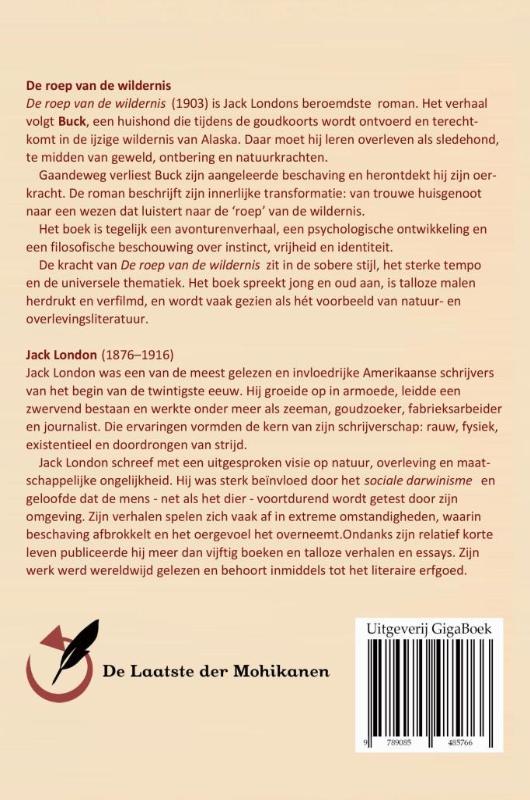 Achterkant van De roep van de wildernis