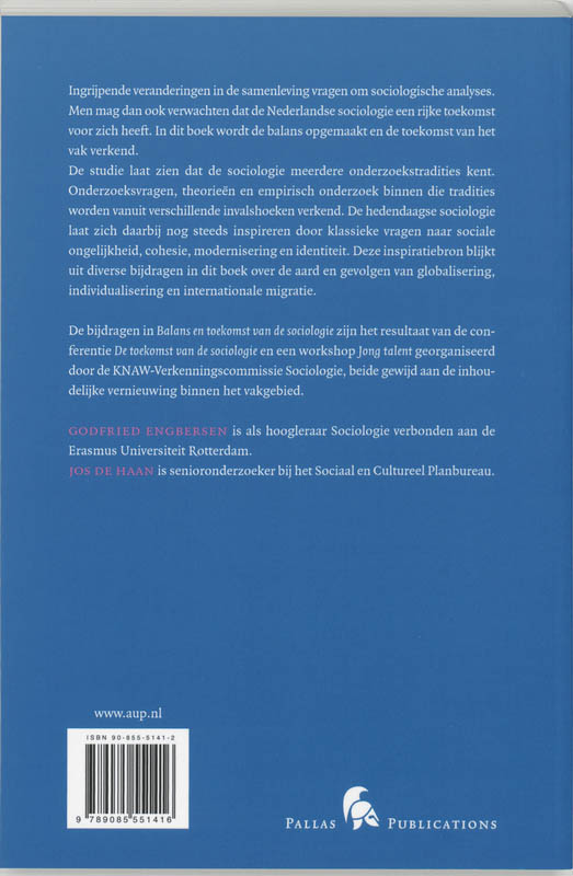 Achterkant van Balans en toekomst van de sociologie