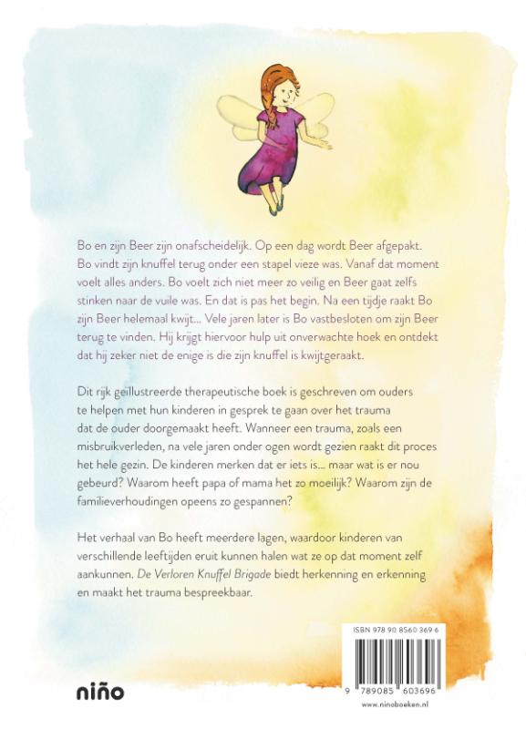 Achterkant van De Verloren Knuffel Brigade