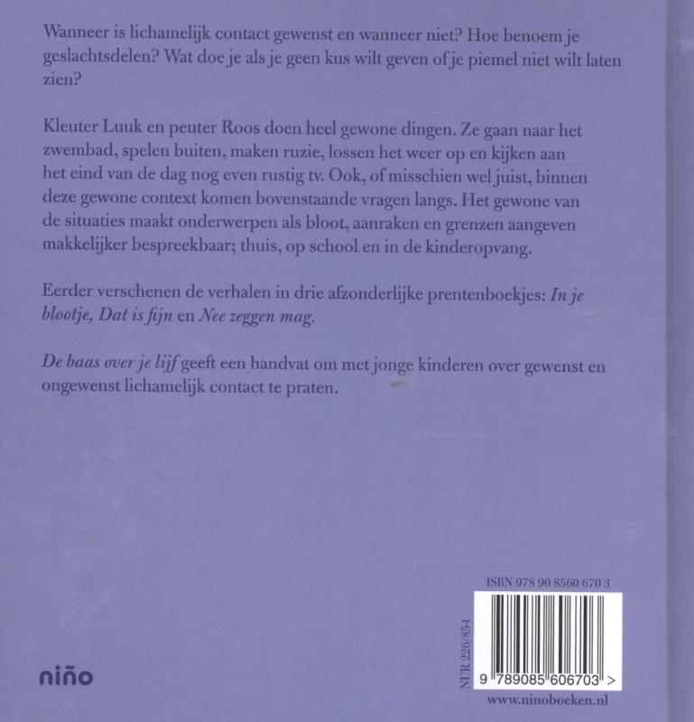 Achterkant van De baas over je lijf