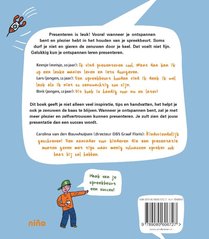 Achterkant van Presenteren = leuk