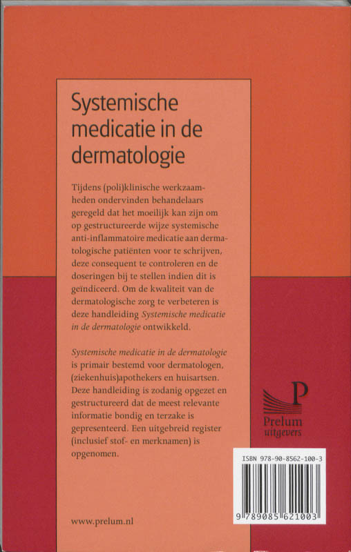 Achterkant van Systemische medicatie in de dermatologie