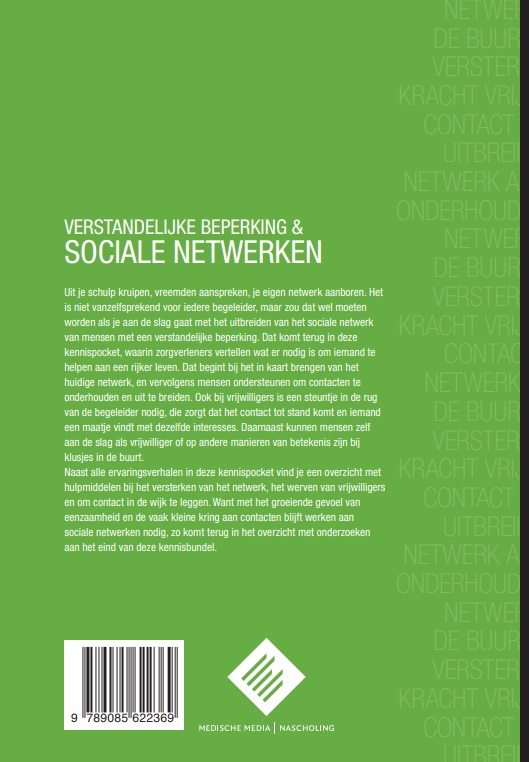 Achterkant van Verstandelijke beperking & sociale netwerken