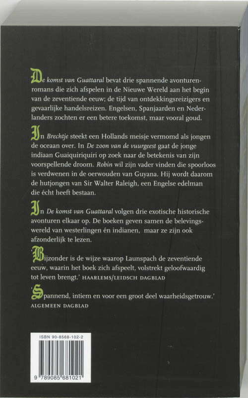 Achterkant van De komst van Guattaral