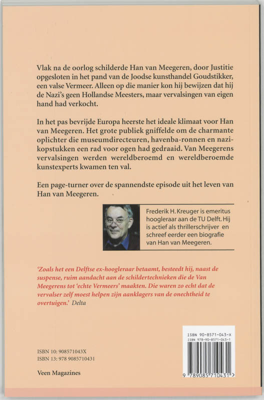 Achterkant van De arrestatie van een meestervervalser