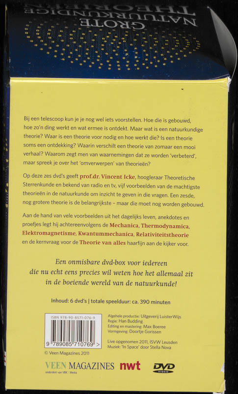 Achterkant van Grote natuurkundige theorieën