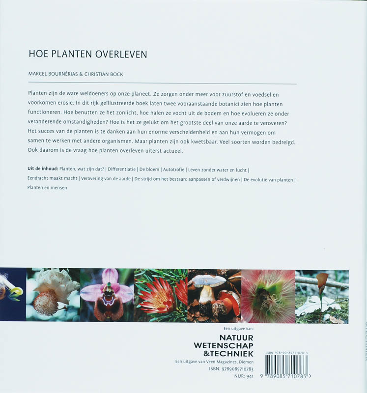 Achterkant van Hoe planten overleven