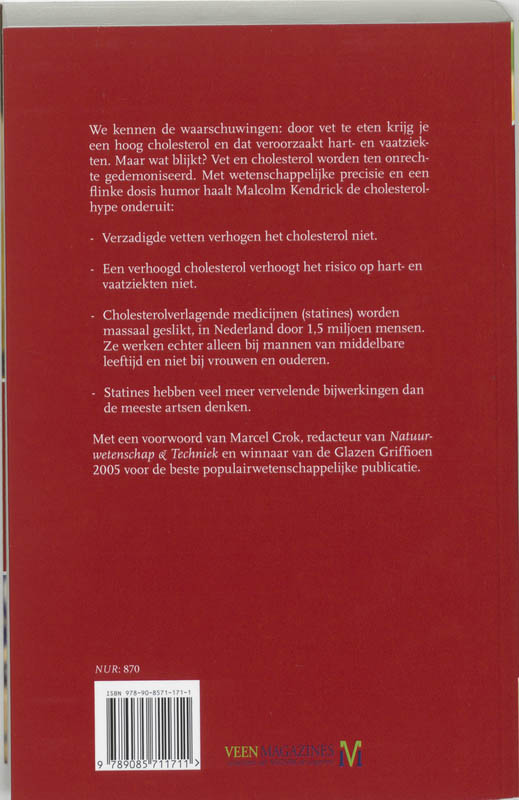 Achterkant van De cholesterolhype