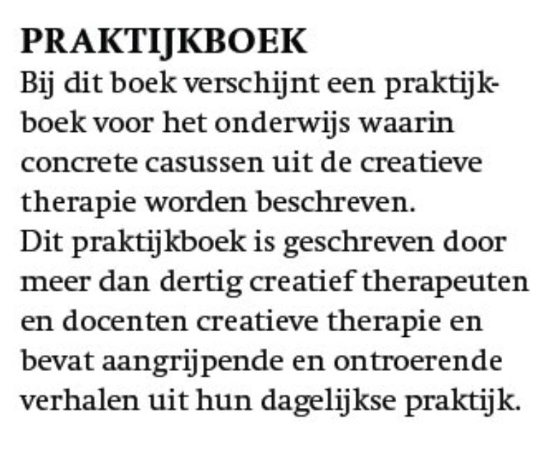 Achterkant van Voorbeelden uit de creatieve therapie