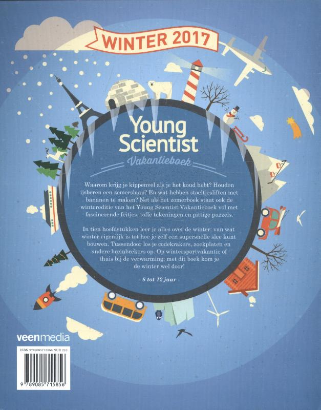 Achterkant van Young Scientist Vakantieboek Winter 2017