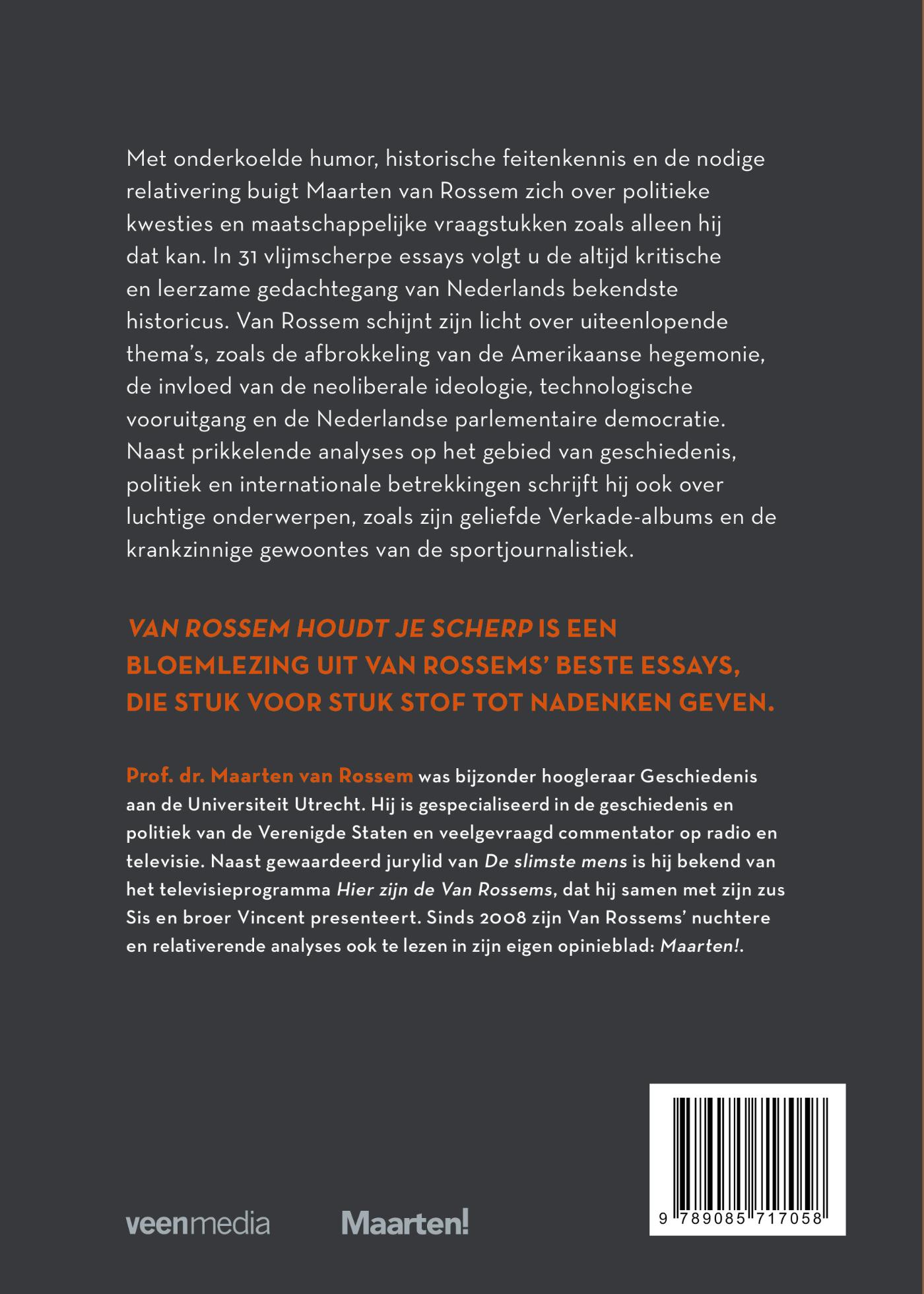Achterkant van Van Rossem houdt je scherp