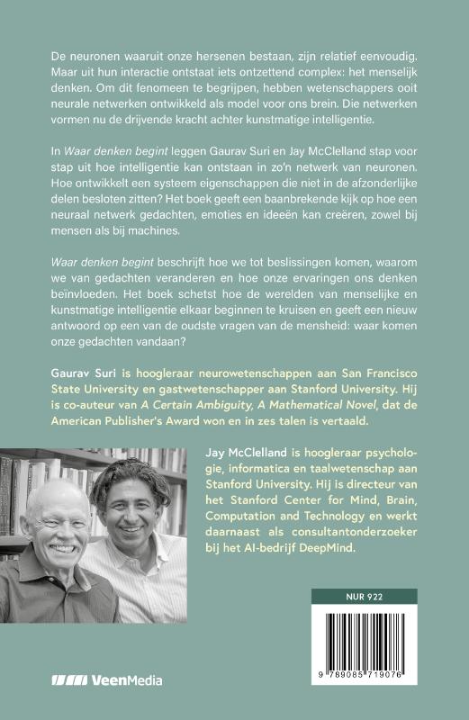 Achterkant van Waar denken begint