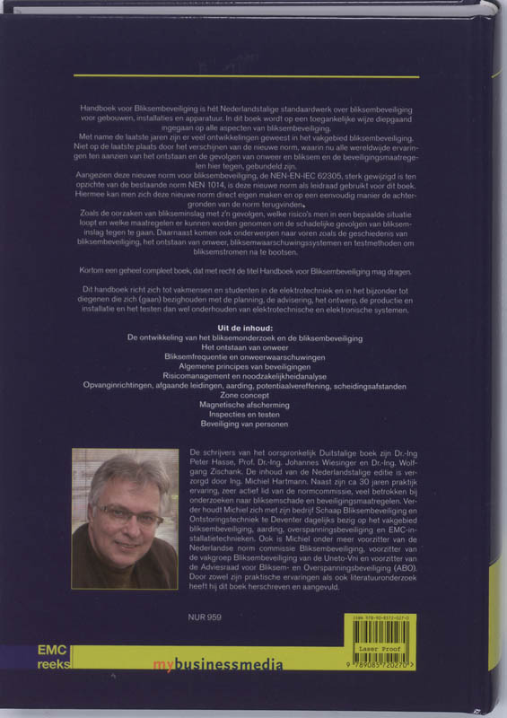 Achterkant van Handboek Bliksembeveiliging