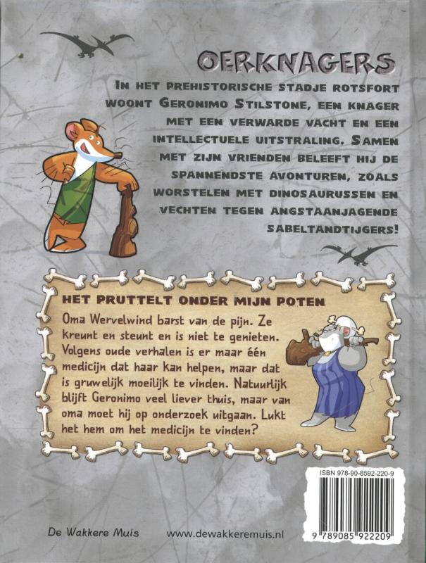Achterkant van Het pruttelt onder mijn poten