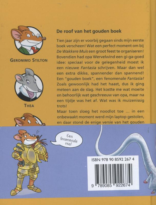 Achterkant van De roof van het gouden boek (71)