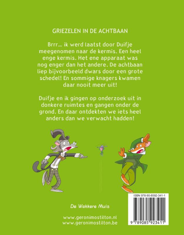 Achterkant van Griezelen in de achtbaan