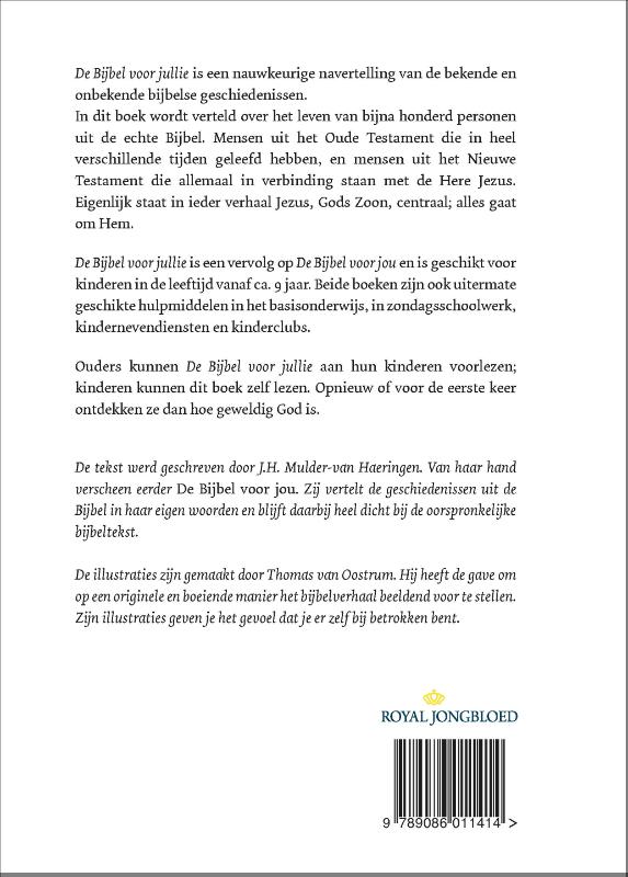 Achterkant van De bijbel voor jullie