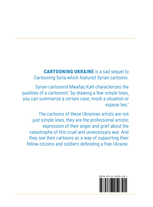 Achterkant van Cartooning Ukraine