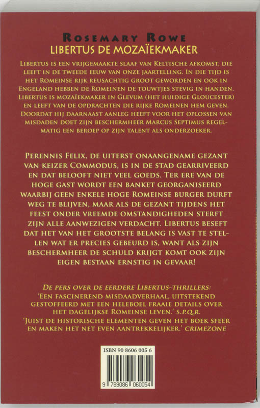 Achterkant van De gezant van Commodus