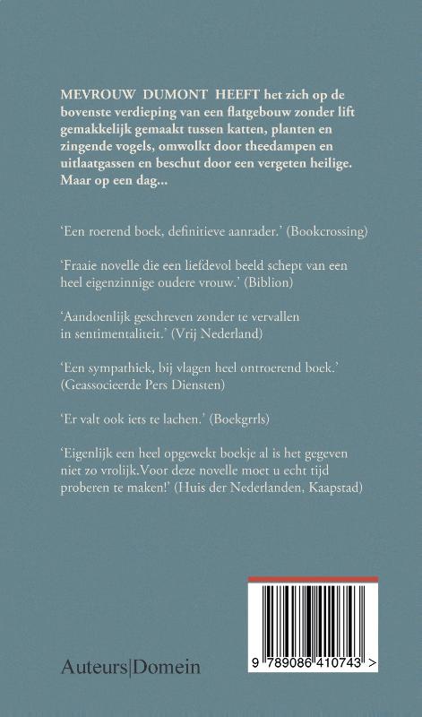 Achterkant van Vrouw in het vogelhuis