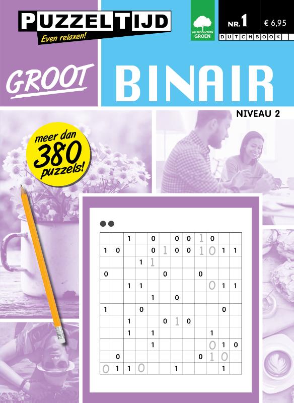 Achterkant van Binair puzzelboek