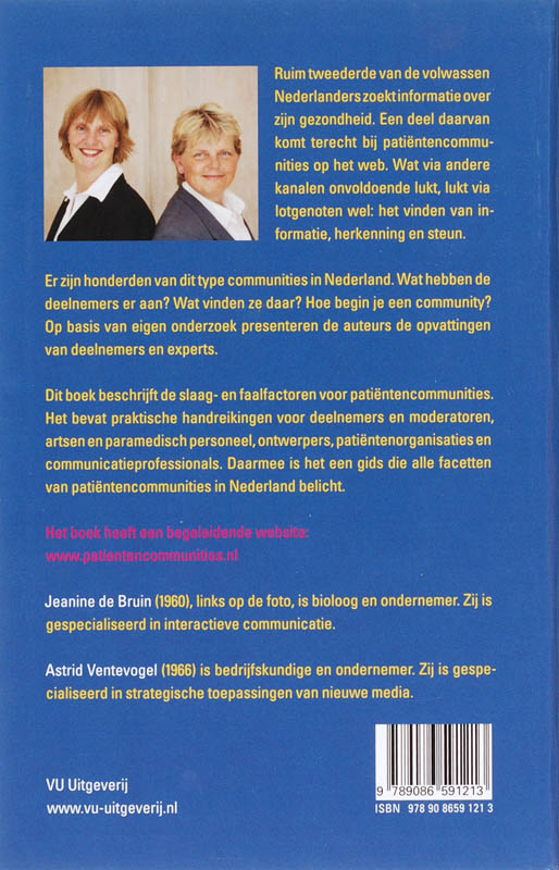 Achterkant van Patientencommunities op het web