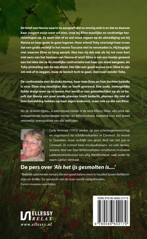 Achterkant van Als de druiven rijpen