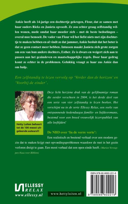 Achterkant van In de verre verte