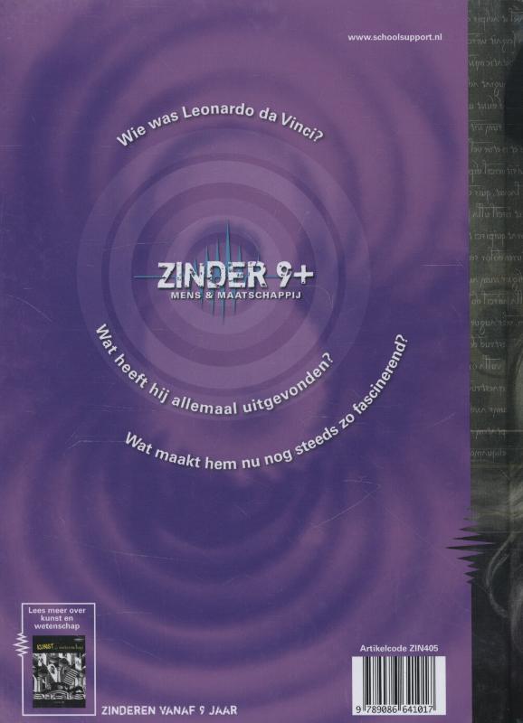 Achterkant van Zinder 8+