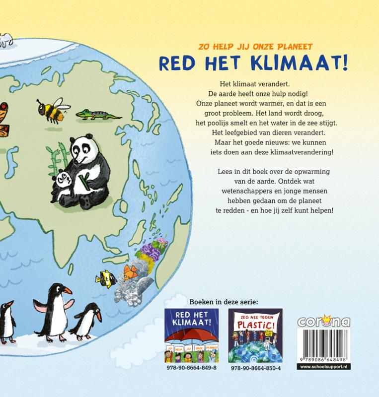 Achterkant van Red het klimaat!