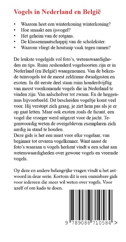 Achterkant van Alle Vogels