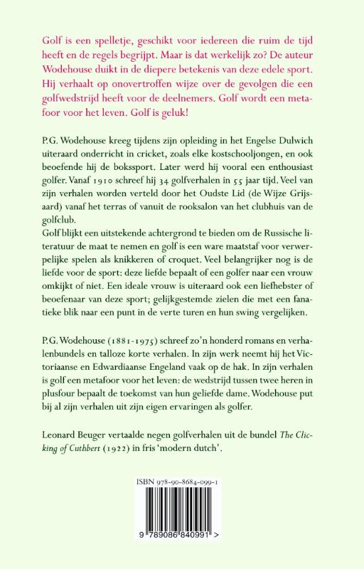 Achterkant van Golf is geluk
