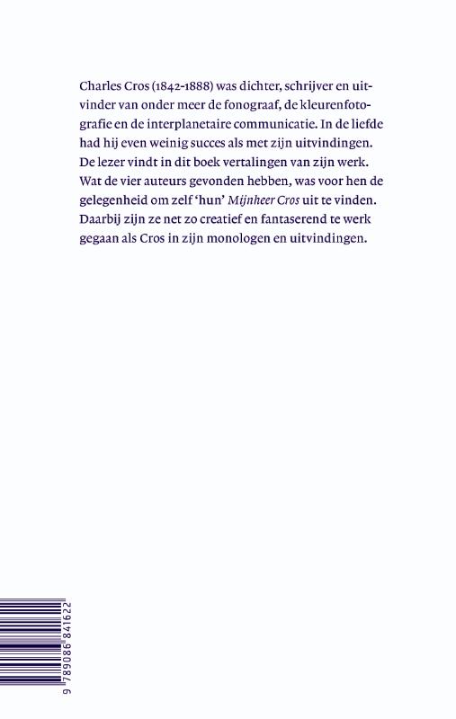 Achterkant van Mijnheer Cros