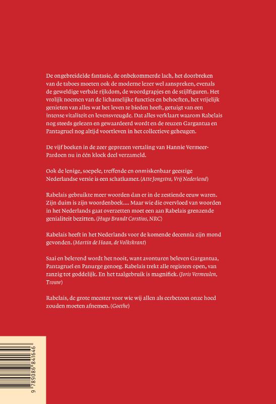 Achterkant van Gargantua en Pantagruel