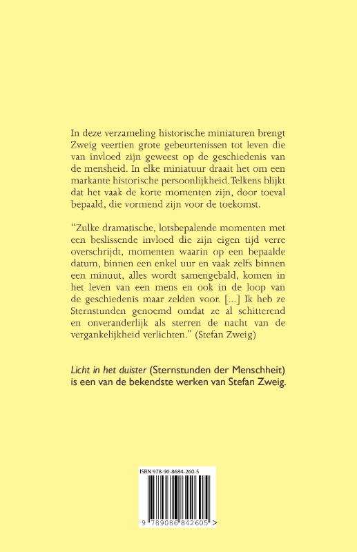 Achterkant van Licht in het duister