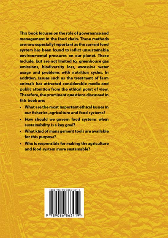 Achterkant van Sustainable governance and management of food systems