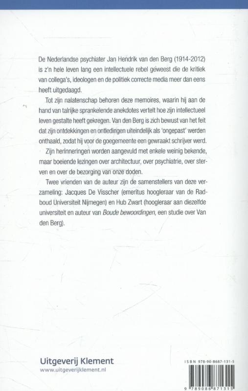Achterkant van Op het scherp van de snede