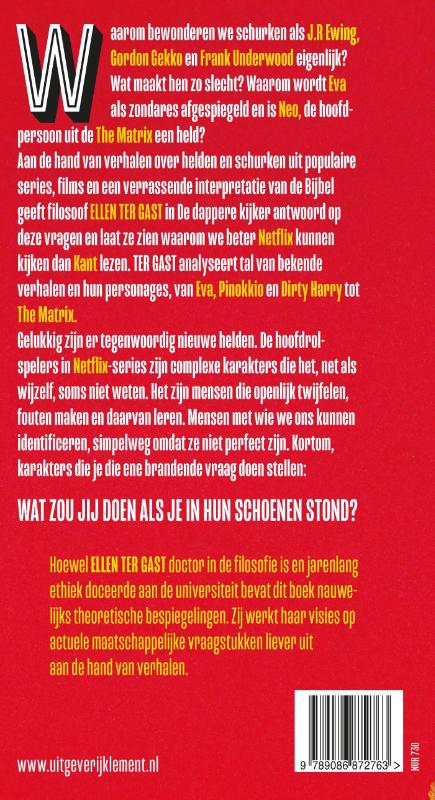 Achterkant van De dappere kijker