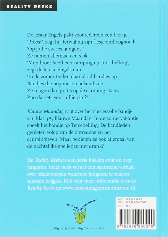 Achterkant van Blauwe Maandag