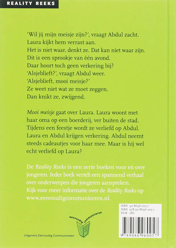 Achterkant van Mooi meisje