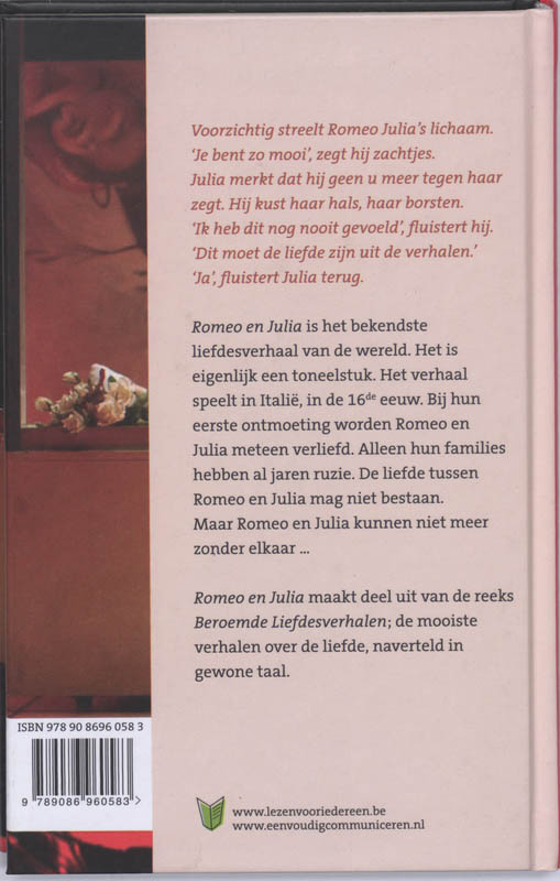 Achterkant van Romeo en Julia
