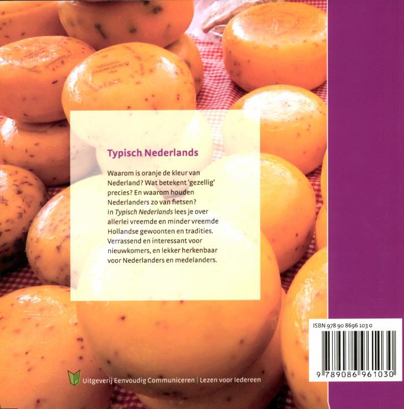 Achterkant van Typisch Nederlands