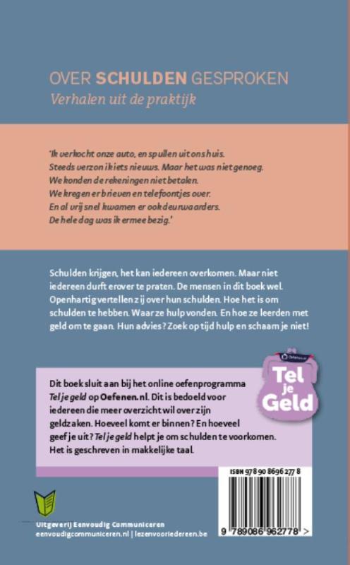 Achterkant van Over schulden gesproken