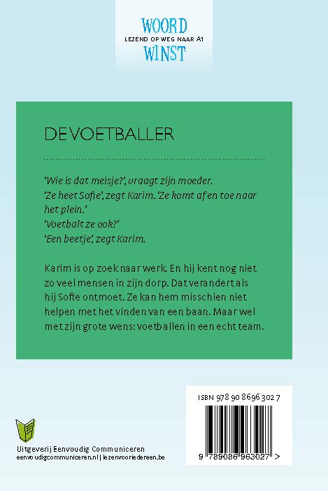 Achterkant van De voetballer