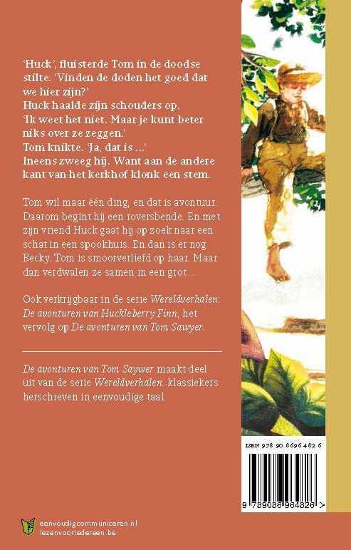 Achterkant van De avonturen van Tom Sawyer